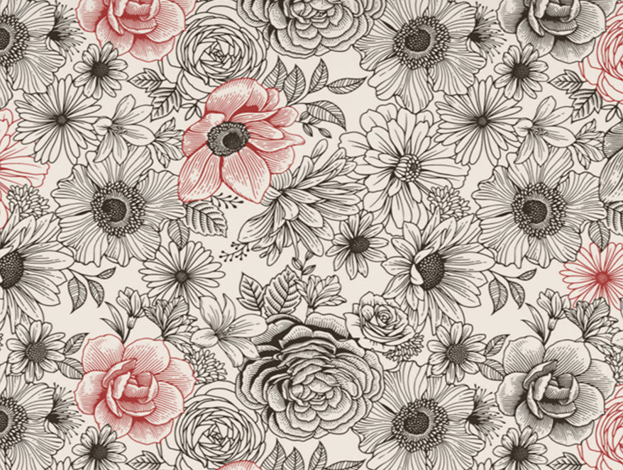 Luxurious Cream Floral Quilt from Atrium
