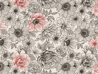 Luxurious Cream Floral Quilt from Atrium