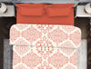 Ornate Coral 100% Cotton Double Quilt - Atrium By Spaces