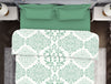 Ornate Aqua 100% Cotton Double Quilt - Atrium By Spaces