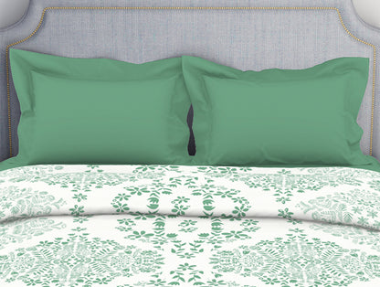 Atrium by Spaces: Ornate Aqua Cotton Quilt