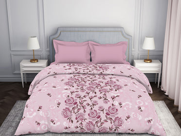 Atrium by Spaces: Floral Pink Cotton Quilt
