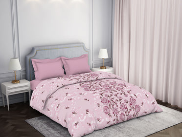 Atrium by Spaces: Floral Pink Cotton Quilt