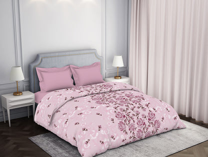 Atrium by Spaces: Floral Pink Cotton Quilt