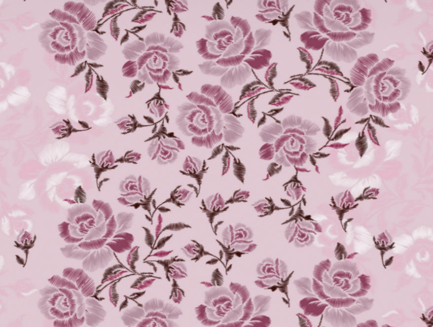 Atrium by Spaces: Floral Pink Cotton Quilt