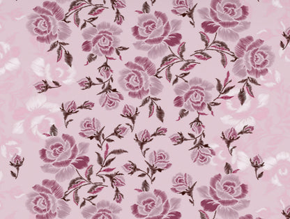 Atrium by Spaces: Floral Pink Cotton Quilt