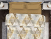 Geometric Light Brown 100% Cotton Double Quilt - Atrium By Spaces