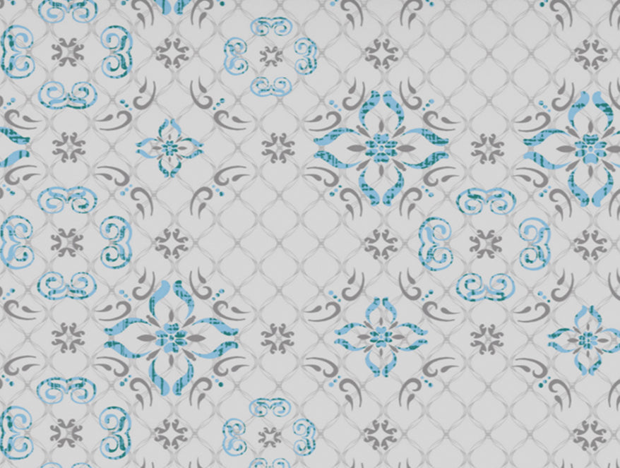 Blue 100% Cotton Fitted Elastic Bedsheet - Atrium by Spaces