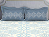 Light Blue 100% Cotton Fitted Elastic Bedsheet - Atrium by Spaces