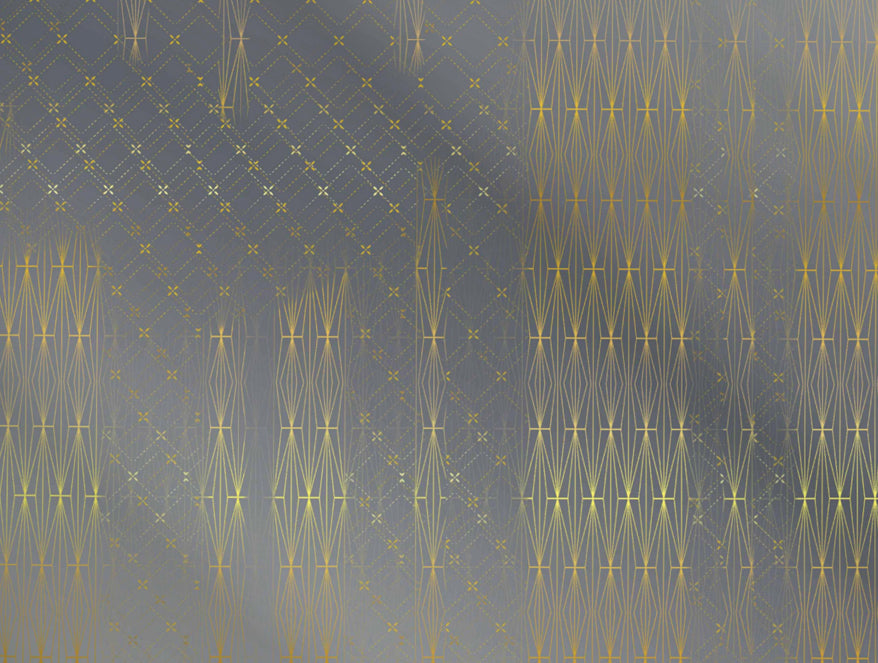 Geometric Dark Grey 100% Cotton King Size Bedsheet Innovations - By Innovations