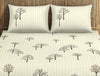 Floral Beige 100% Cotton King Size Bedsheet Innovations - By Innovations