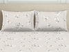 Floral Grey Polycotton King Size Bedsheet Harmony - By Welspun