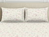 Gloral Pink Polycotton King Size Bedsheet Harmony - By Welspun