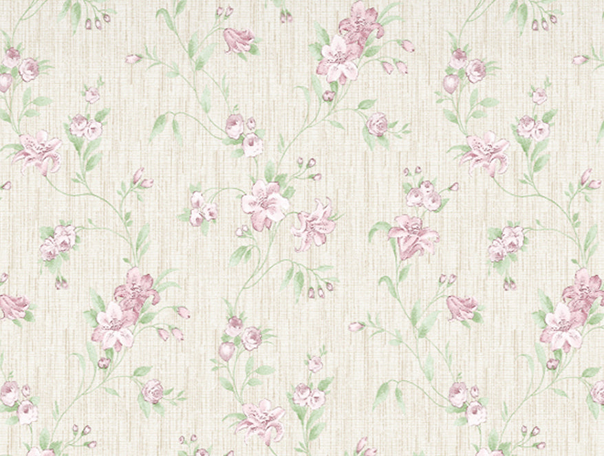 Gloral Pink Polycotton King Size Bedsheet Harmony - By Welspun