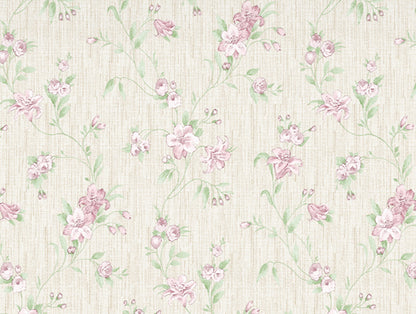 Gloral Pink Polycotton King Size Bedsheet Harmony - By Welspun