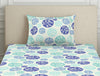 Ornate Blue Polycotton Bedsheets Single Harmony - By Welspun