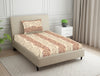 Ornate Brown Polycotton Bedsheets Single Harmony - By Welspun