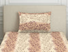 Ornate Brown Polycotton Bedsheets Single Harmony - By Welspun