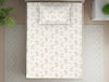 Floral Grey Polycotton Bedsheets Single Harmony - By Welspun