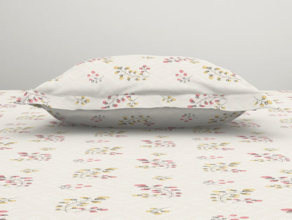 Floral Grey Polycotton Bedsheets Single Harmony - By Welspun