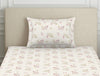 Floral Grey Polycotton Bedsheets Single Harmony - By Welspun