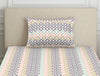 Geometric Pink Polycotton Bedsheets Single Harmony - By Welspun