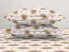 Ornate Brown Polycotton Bedsheets Double Harmony - By Welspun