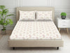 Floral Grey Polycotton Fitted Queen Harmony - By Welspun