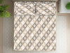 Geometric Beige Polycotton Fitted Queen Harmony - By Welspun