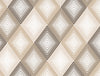 Geometric Beige Polycotton Fitted Queen Harmony - By Welspun