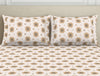 Ornate Brown Polycotton Fitted Queen Harmony - By Welspun