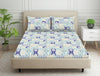 Geometric Blue Polycotton Fitted King Harmony - By Welspun