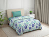 Ornate Blue Polycotton Quilt Single Harmony - By Welspun