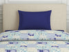 Geometric Blue Polycotton Quilt Single Harmony - By Welspun