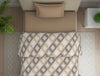 Geometric Beige Polycotton Quilt Single Harmony - By Welspun