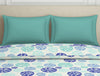 Ornate Blue Polycotton Quilt Double Harmony - By Welspun