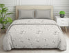 Floral Grey Polycotton Quilt Double Harmony - By Welspun