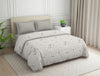 Floral Grey Polycotton Quilt Double Harmony - By Welspun