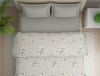 Floral Grey Polycotton Quilt Double Harmony - By Welspun