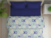 Geometric Blue Polycotton Quilt Double Harmony - By Welspun