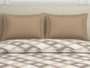 Geometric Beige Polycotton Quilt Double Harmony - By Welspun