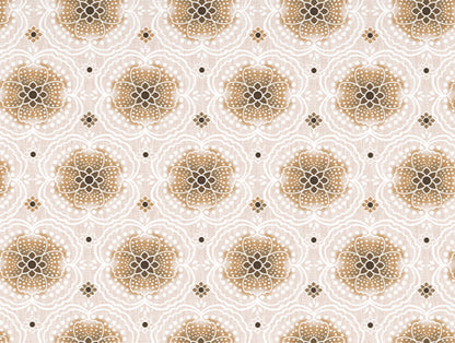 Ornate Brown Polycotton Quilt Double Harmony - By Welspun