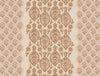 Ornate Light Brown 100% Cotton Double Bedsheet - Aurum By Spaces