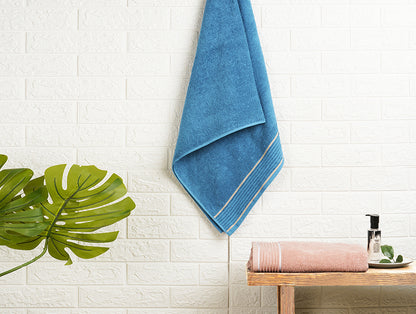 Solid Blush 100% Cotton Bath Towel Set - Radiance By Spaces