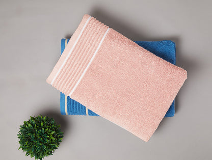 Solid Blush 100% Cotton Bath Towel Set - Radiance By Spaces