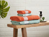 Solid Dark Orange 100% Cotton Towel Combo - Aurum By Spaces