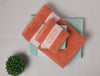 Solid Dark Orange 100% Cotton Towel Combo - Aurum By Spaces