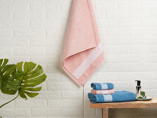 Solid Blush 100% Cotton Towel Combo - Aurum By Spaces