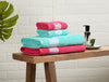 Solid Dark Pink 100% Cotton Towel Combo - Aurum By Spaces