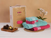 Solid Dark Pink 100% Cotton Towel Combo - Aurum By Spaces